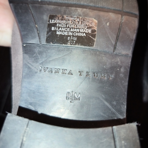 Ivanka Trump Grey Genuine Suede & Shearling Ankle Boots Size 8.5 M Women's - Picture 13 of 14